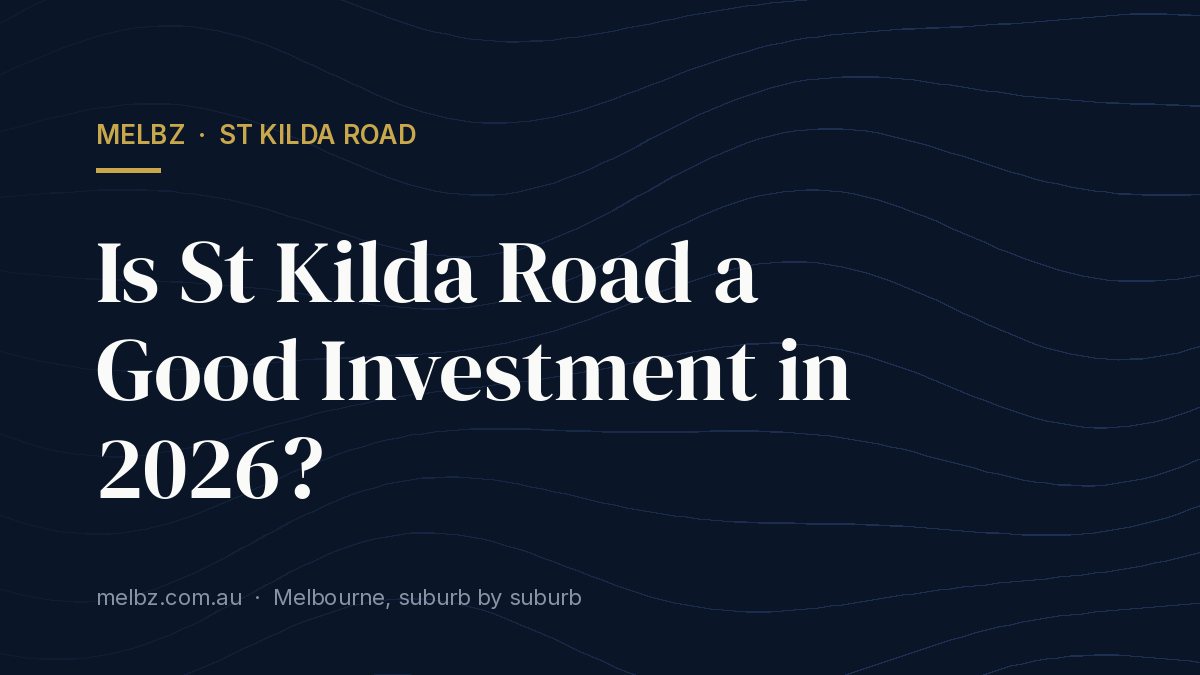 Title card: Is St Kilda Road a Good Investment in 2026?