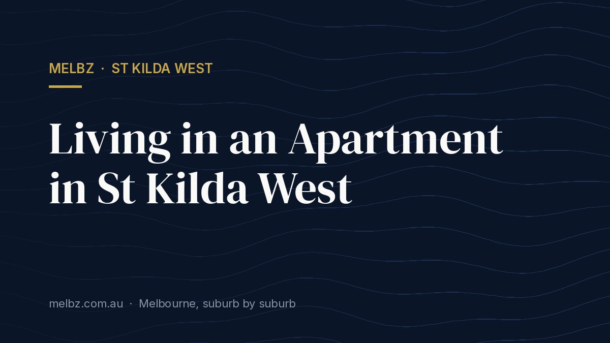 Title card: Living in an Apartment in St Kilda West