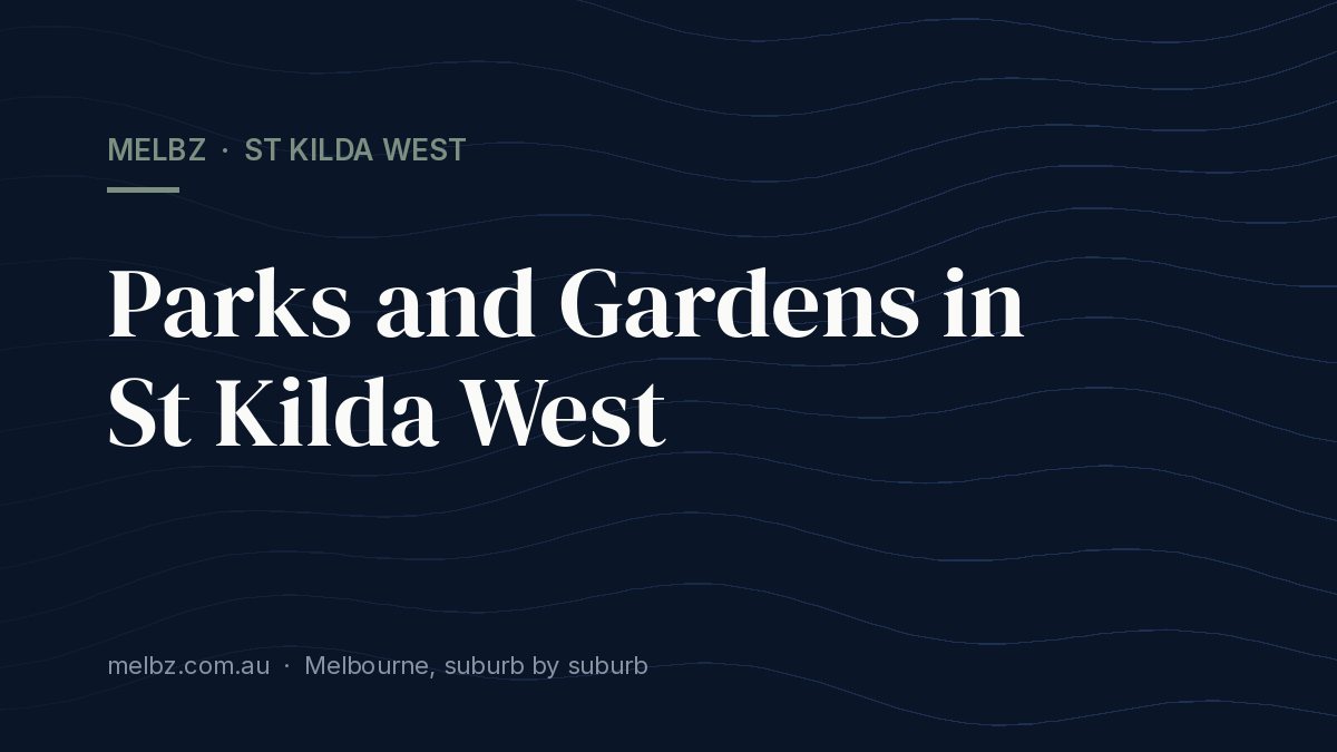 Title card: Parks and Gardens in St Kilda West