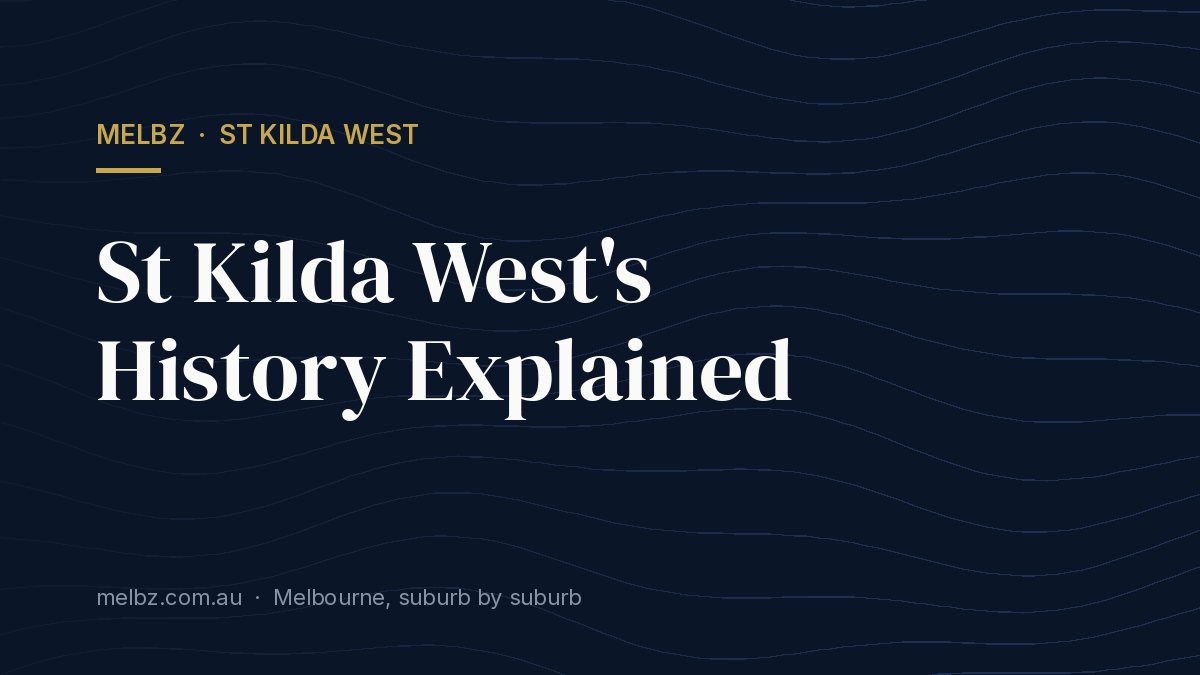Title card: St Kilda West's History Explained