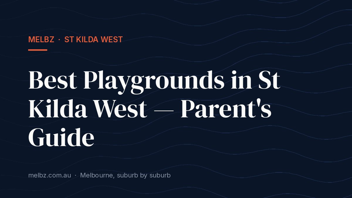 Title card: Best Playgrounds in St Kilda West — Parent's Guide