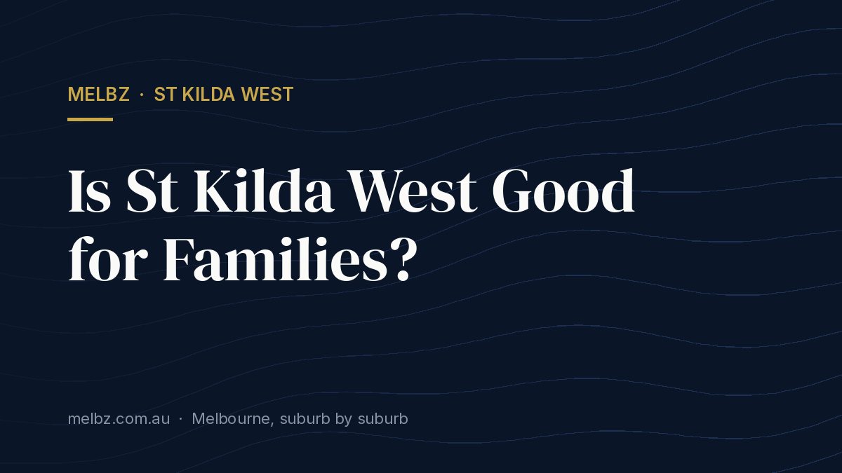 Title card: Is St Kilda West Good for Families?