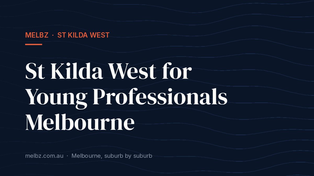 Title card: St Kilda West for Young Professionals Melbourne