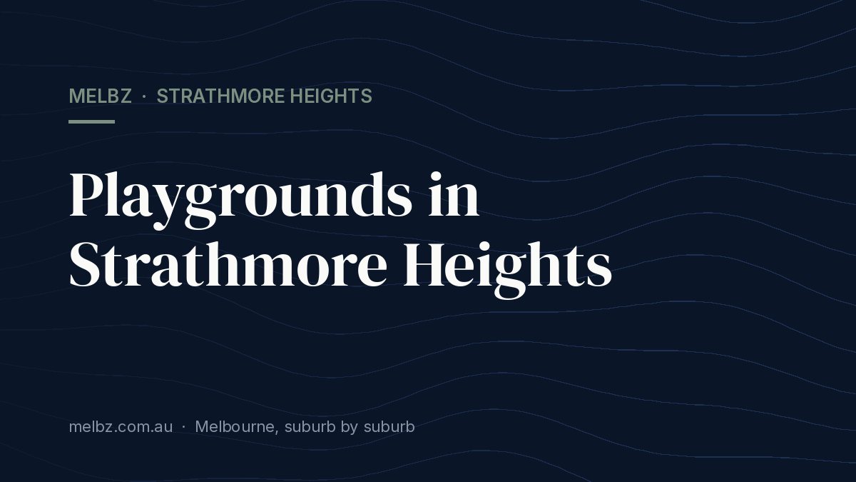 Title card: Playgrounds in Strathmore Heights
