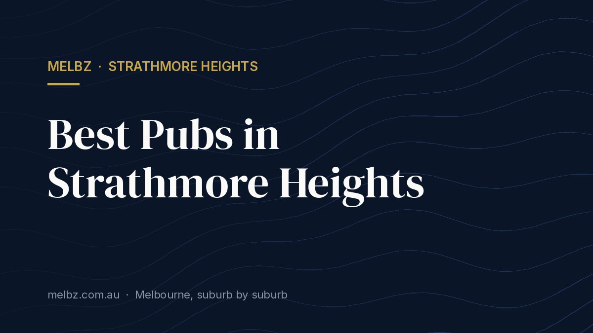 Title card: Best Pubs in Strathmore Heights