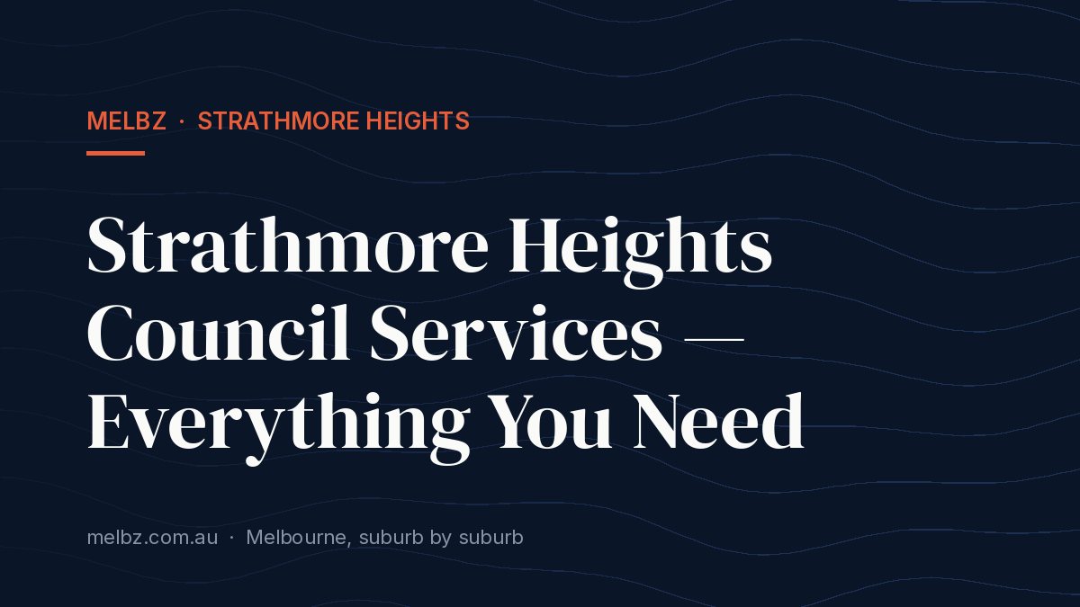 Title card: Strathmore Heights Council Services — Everything You Need