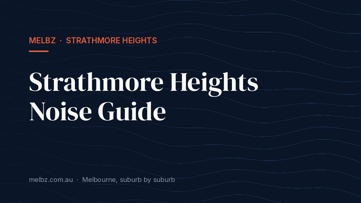 Title card: Strathmore Heights Noise Guide