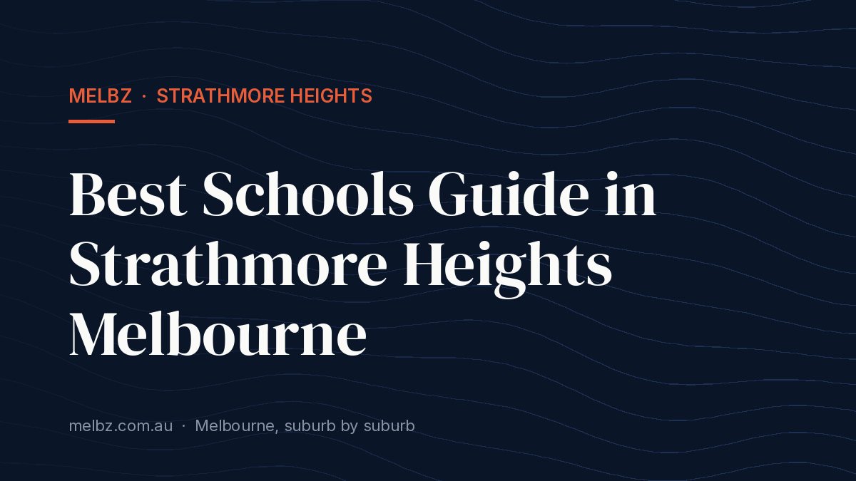Title card: Best Schools Guide in Strathmore Heights Melbourne