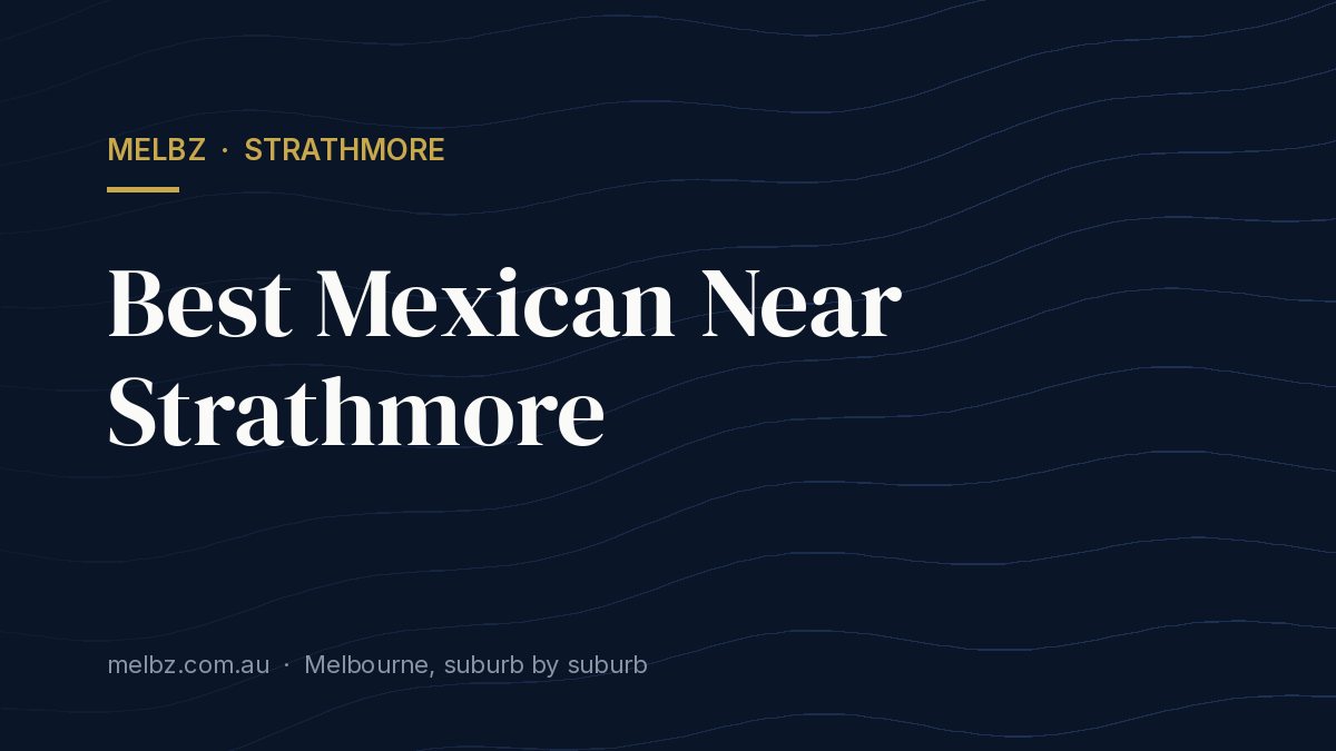 Title card: Best Mexican Near Strathmore