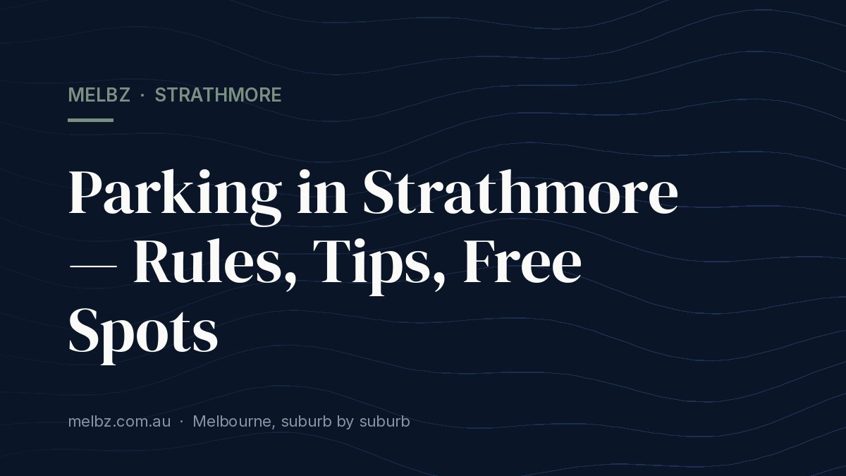 Title card: Parking in Strathmore — Rules, Tips, Free Spots