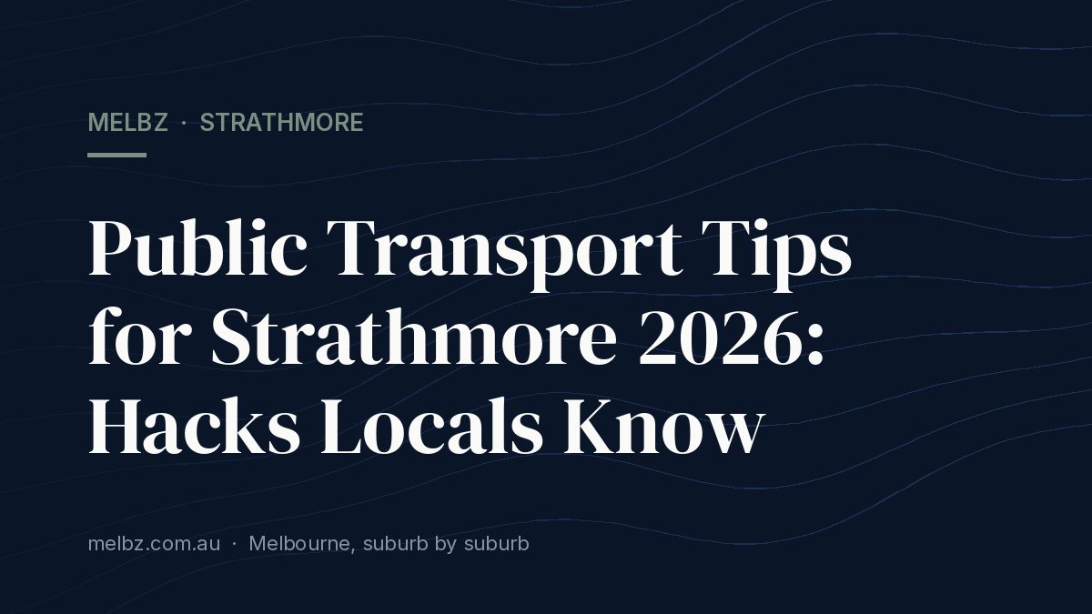 Title card: Public Transport Tips for Strathmore 2026: Hacks Locals Know