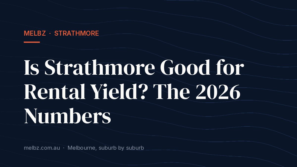 Title card: Is Strathmore Good for Rental Yield? The 2026 Numbers