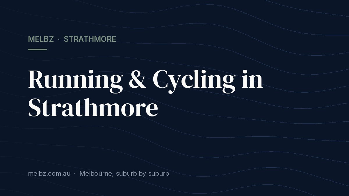 Title card: Running & Cycling in Strathmore