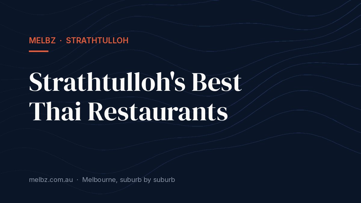 Title card: Strathtulloh's Best Thai Restaurants