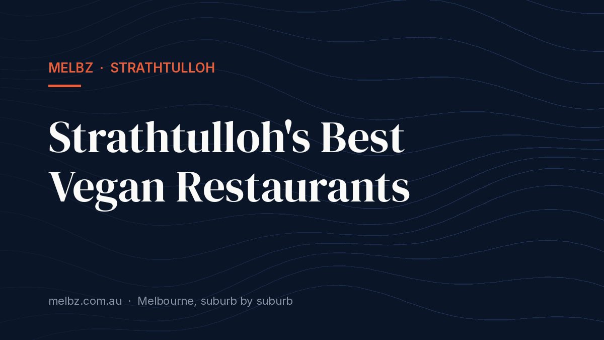 Title card: Strathtulloh's Best Vegan Restaurants