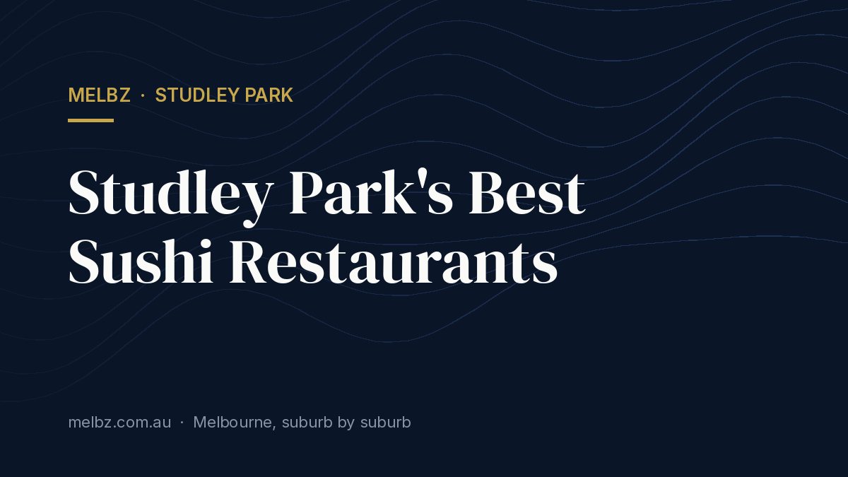 Title card: Studley Park's Best Sushi Restaurants