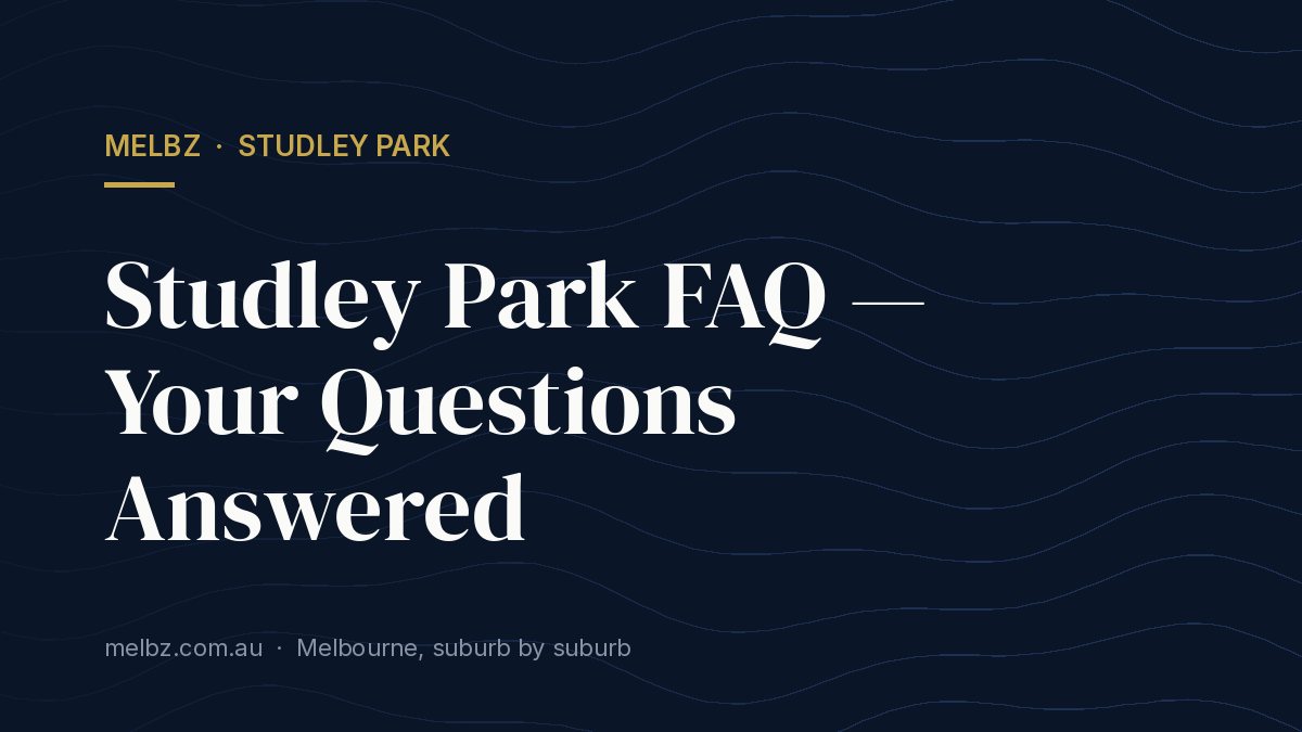 Title card: Studley Park FAQ — Your Questions Answered