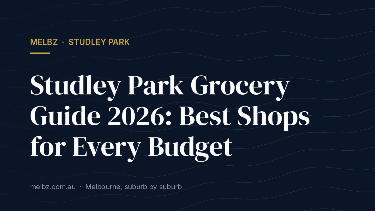 Title card: Studley Park Grocery Guide 2026: Best Shops for Every Budget