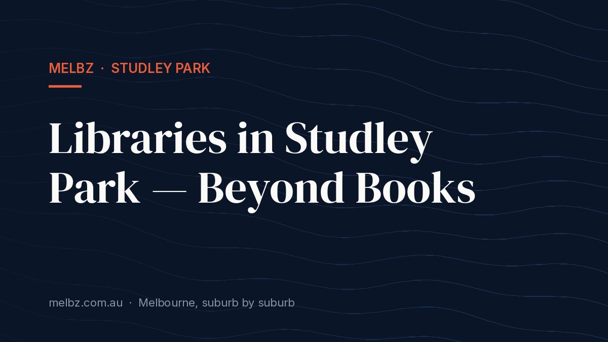 Title card: Libraries in Studley Park — Beyond Books
