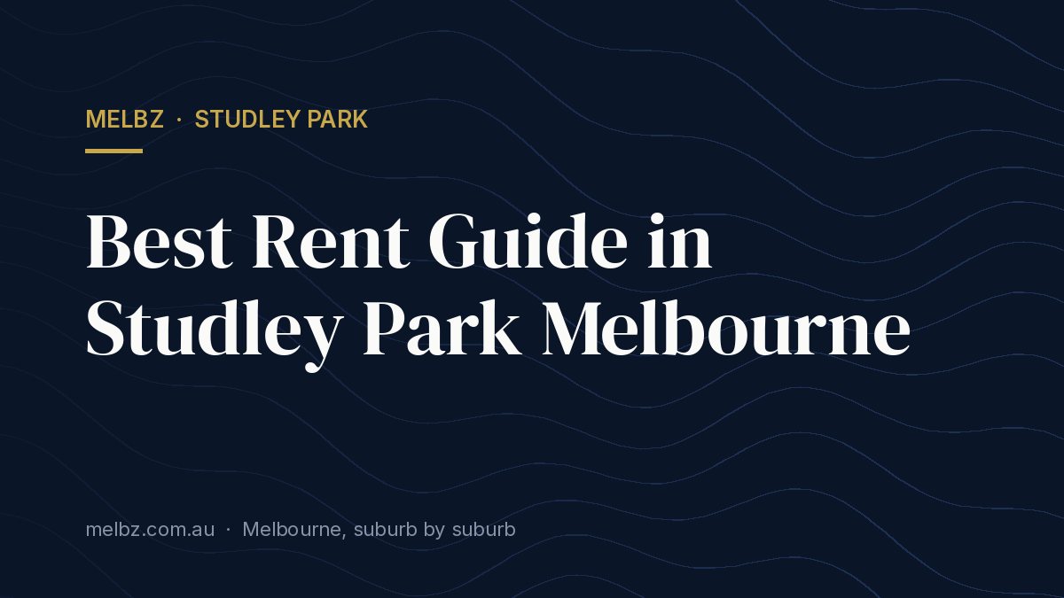Title card: Best Rent Guide in Studley Park Melbourne