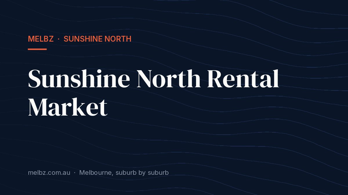 Title card: Sunshine North Rental Market