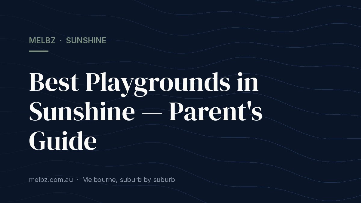 Title card: Best Playgrounds in Sunshine — Parent's Guide