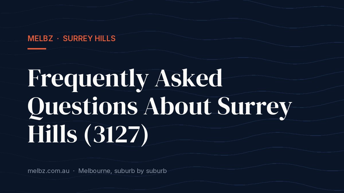 Living in an Apartment in Surrey Hills