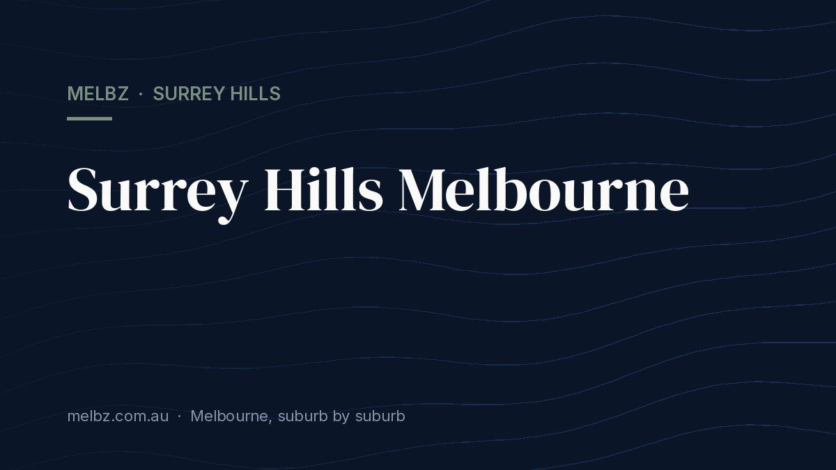 Title card: Surrey Hills Melbourne