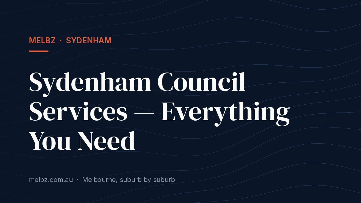 Title card: Sydenham Council Services — Everything You Need
