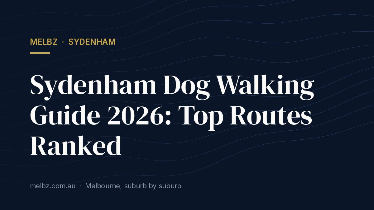 Title card: Sydenham Dog Walking Guide 2026: Top Routes Ranked