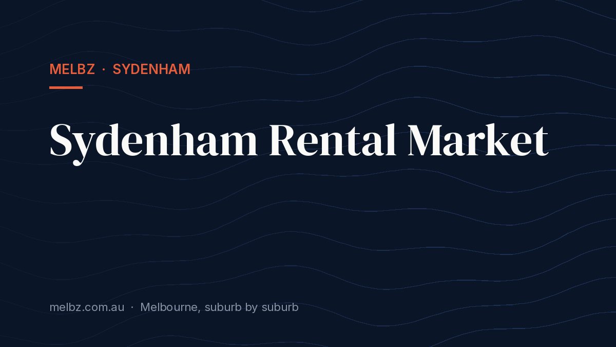 Title card: Sydenham Rental Market