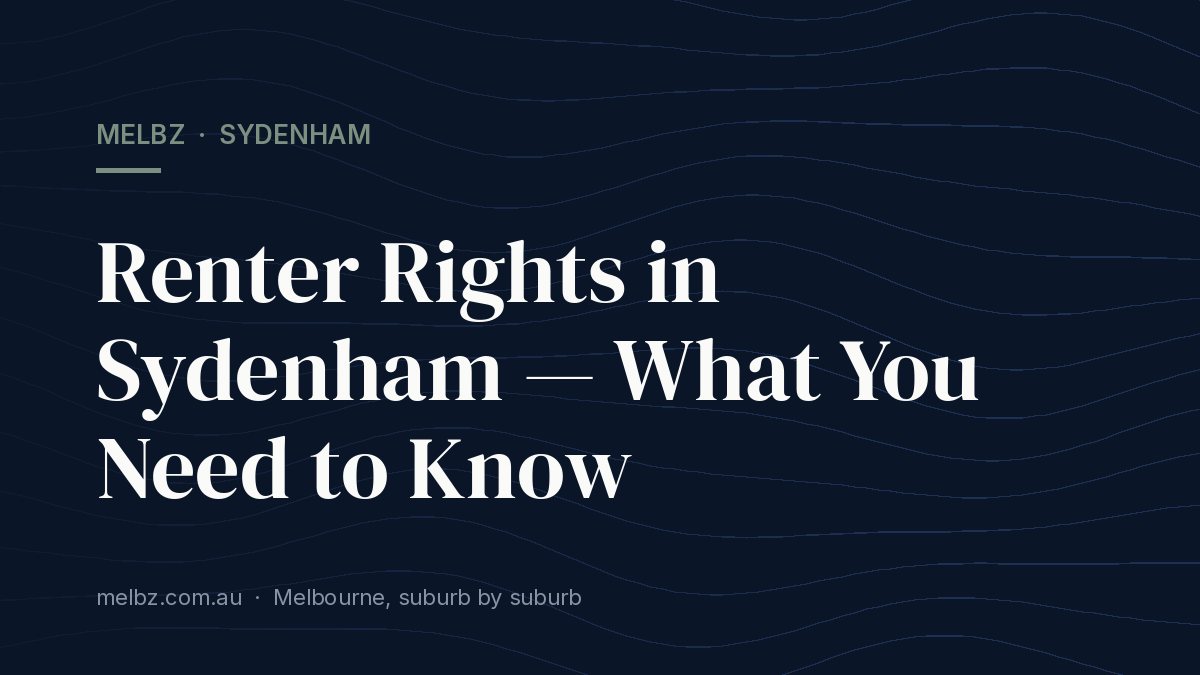 Title card: Renter Rights in Sydenham — What You Need to Know