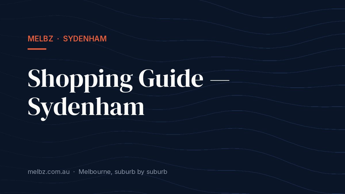 Title card: Shopping Guide — Sydenham