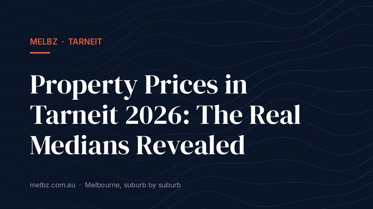 Title card: Property Prices in Tarneit 2026: The Real Medians Revealed