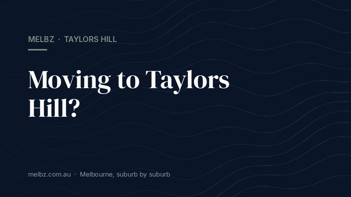 Title card: Moving to Taylors Hill?
