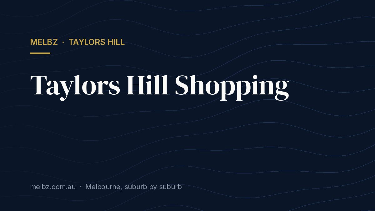Title card: Taylors Hill Shopping