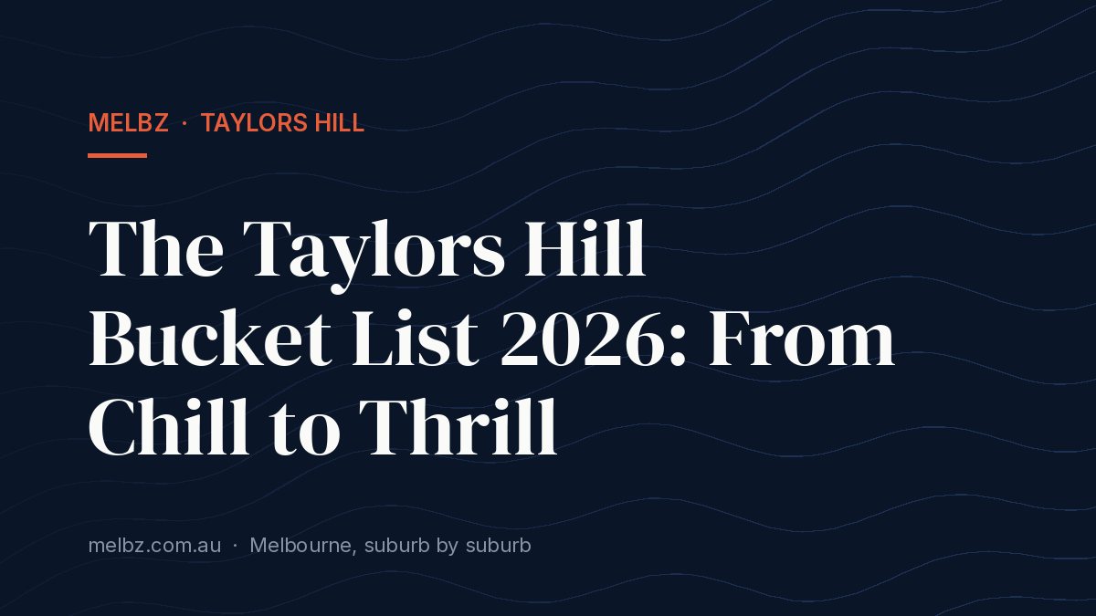Title card: The Taylors Hill Bucket List 2026: From Chill to Thrill