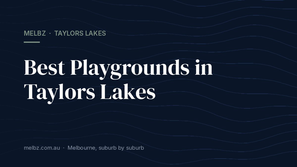 Title card: Best Playgrounds in Taylors Lakes