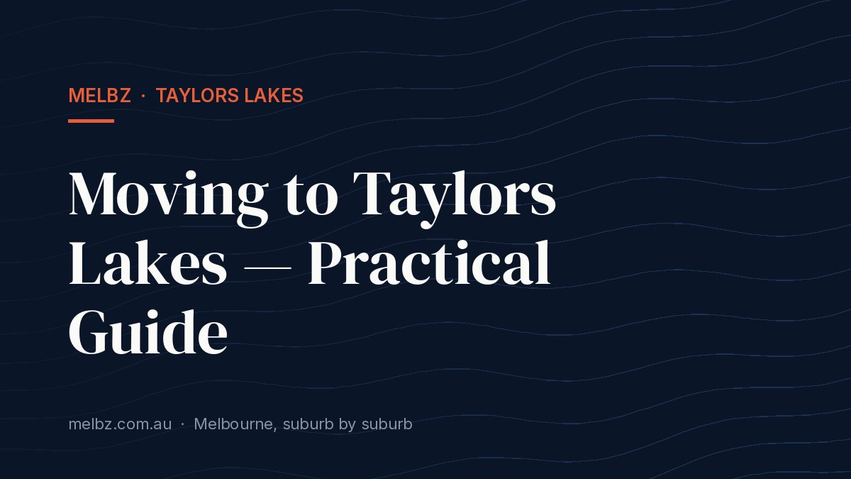 Title card: Moving to Taylors Lakes — Practical Guide