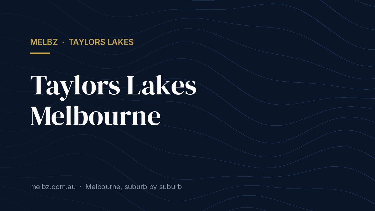 Title card: Taylors Lakes Melbourne