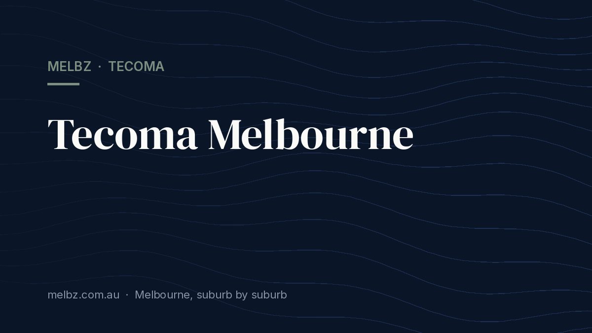 Title card: Tecoma Melbourne
