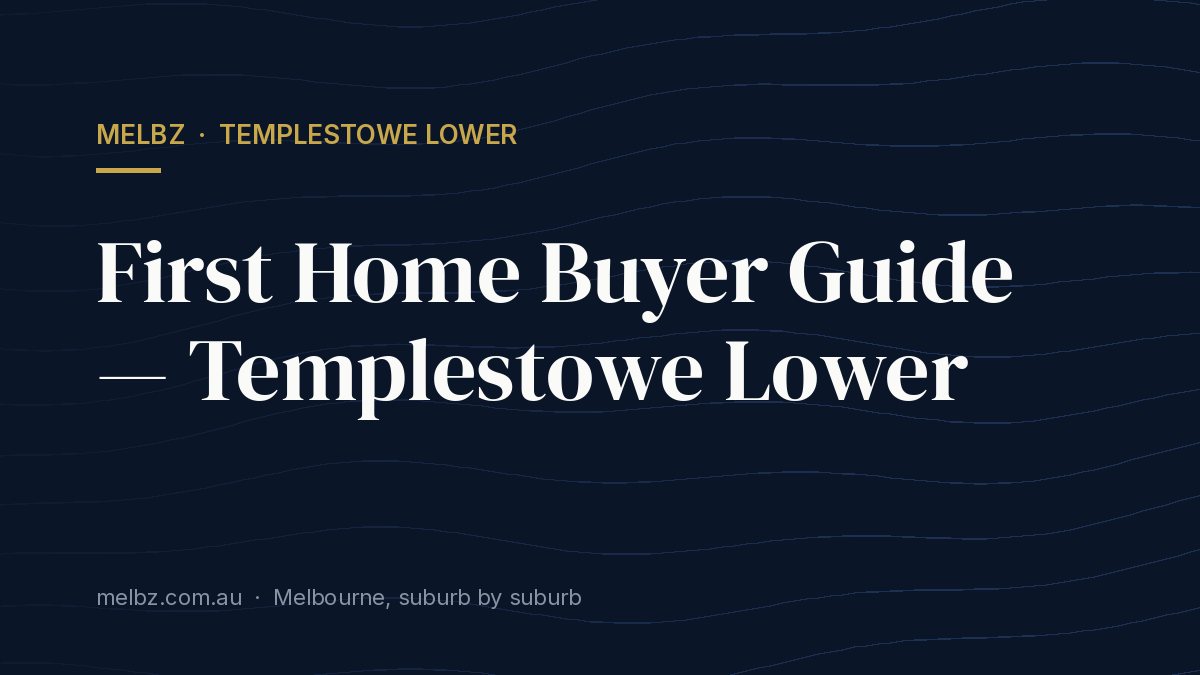 Title card: First Home Buyer Guide — Templestowe Lower