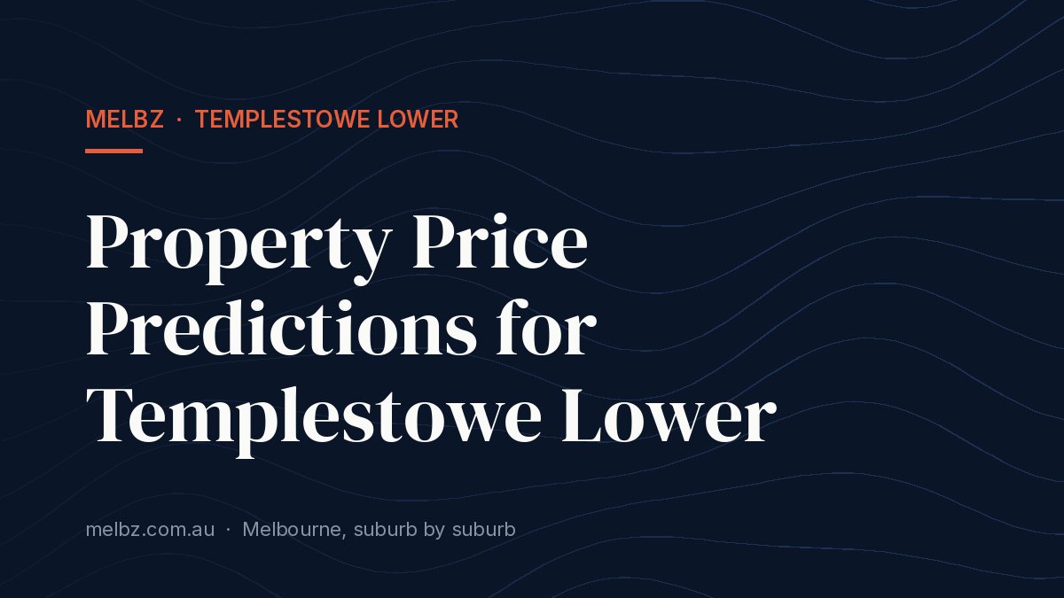 Title card: Property Price Predictions for Templestowe Lower