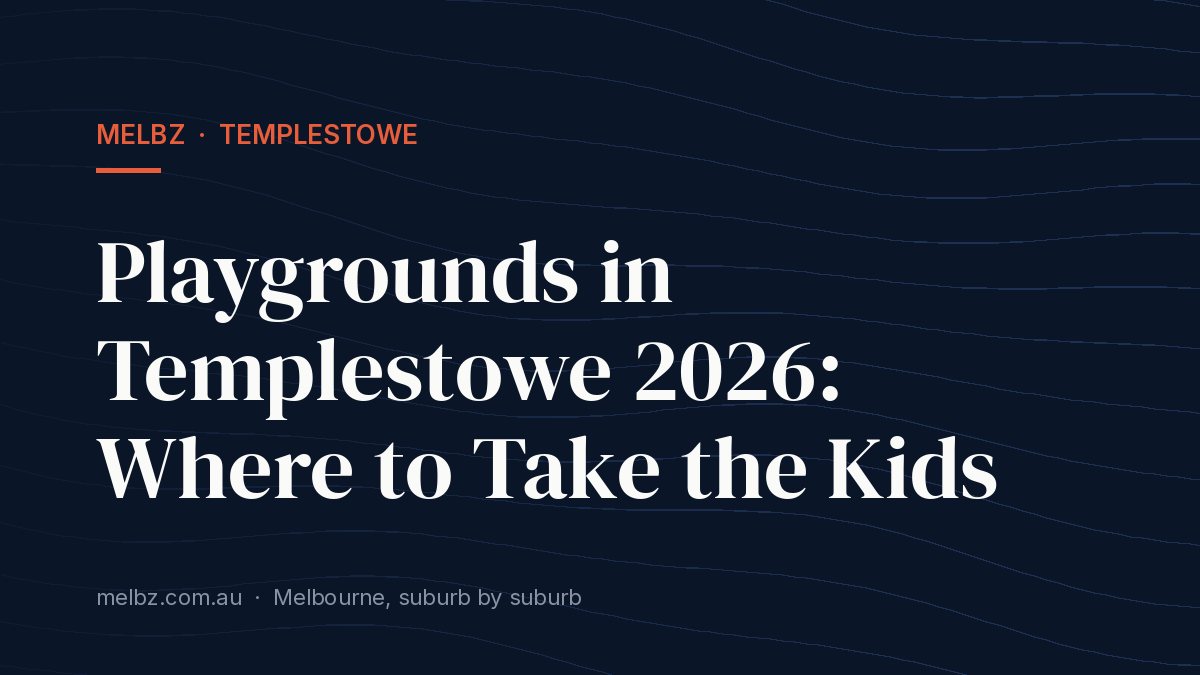 Title card: Playgrounds in Templestowe 2026: Where to Take the Kids
