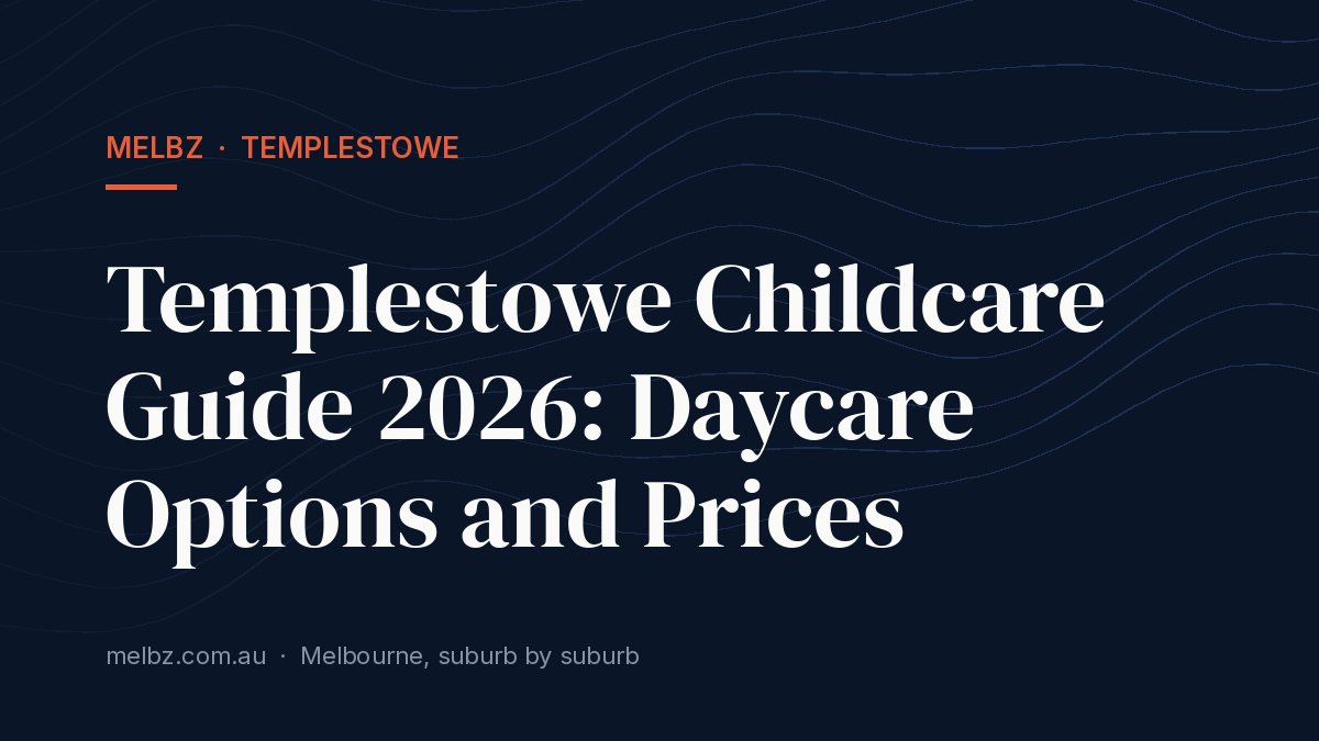 Title card: Templestowe Childcare Guide 2026: Daycare Options and Prices