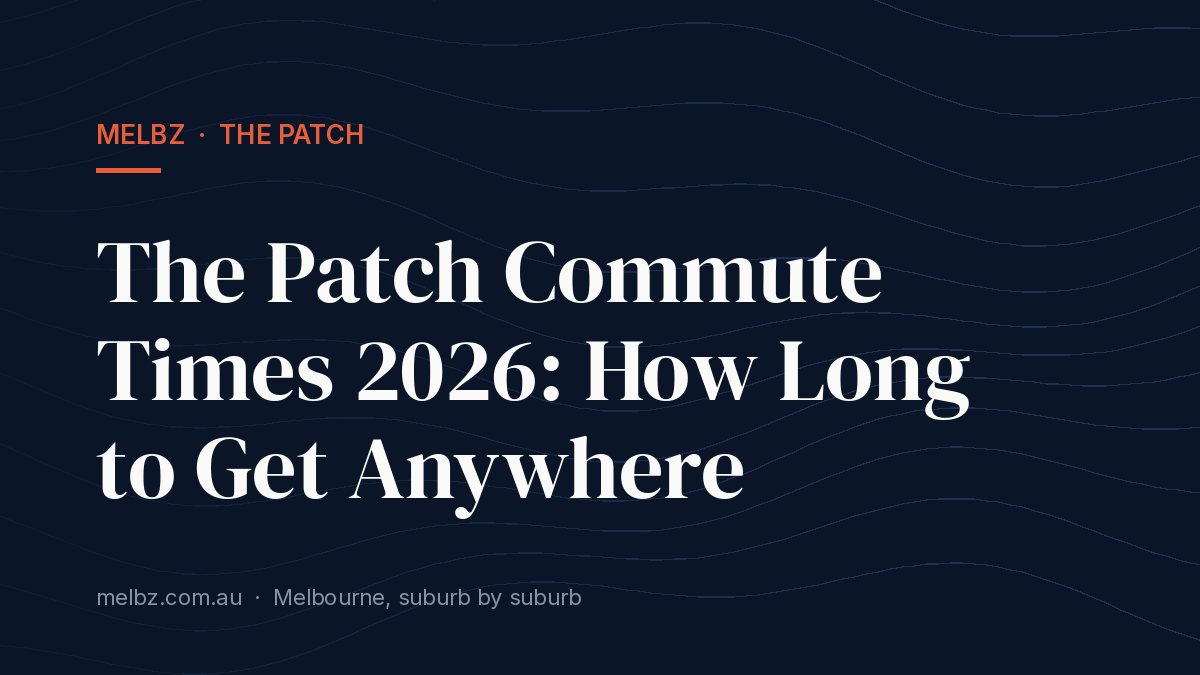 Title card: The Patch Commute Times 2026: How Long to Get Anywhere