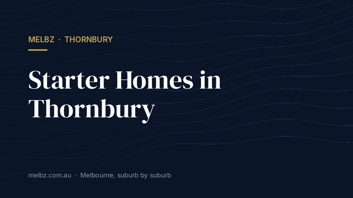 Title card: Starter Homes in Thornbury