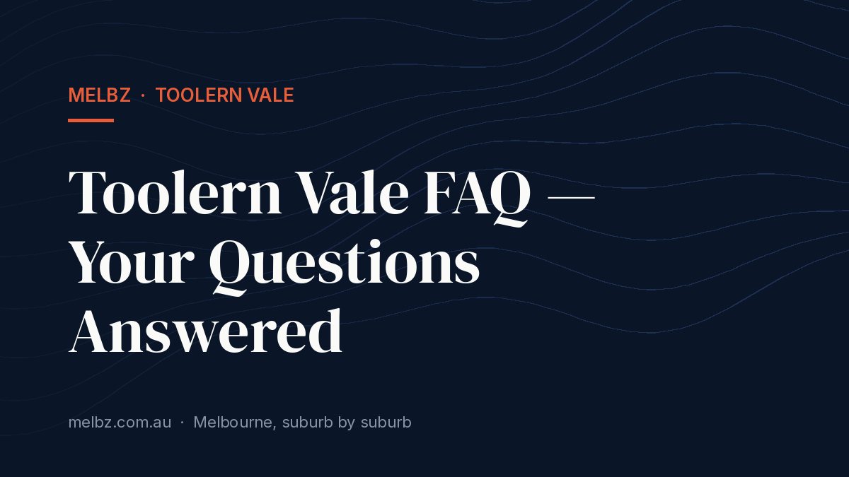Title card: Toolern Vale FAQ — Your Questions Answered