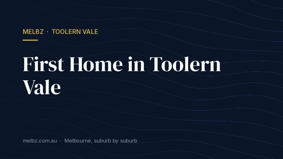 Title card: First Home in Toolern Vale