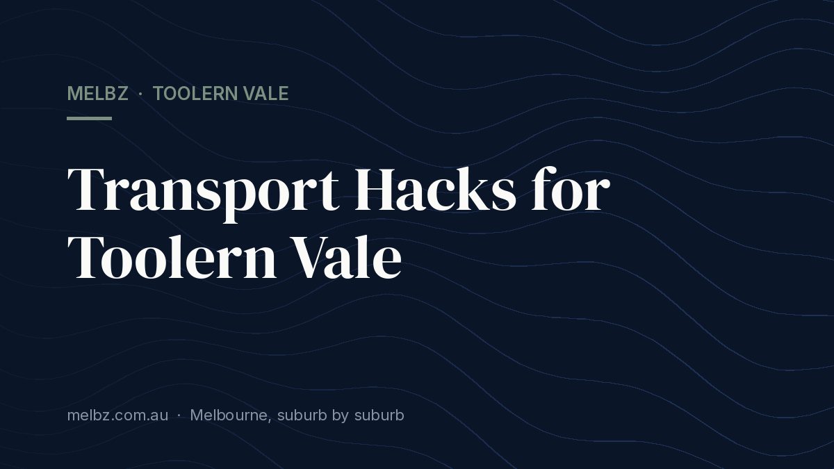 Title card: Transport Hacks for Toolern Vale